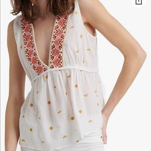 Lucky Brand Geo Romantic Sleeveless Top